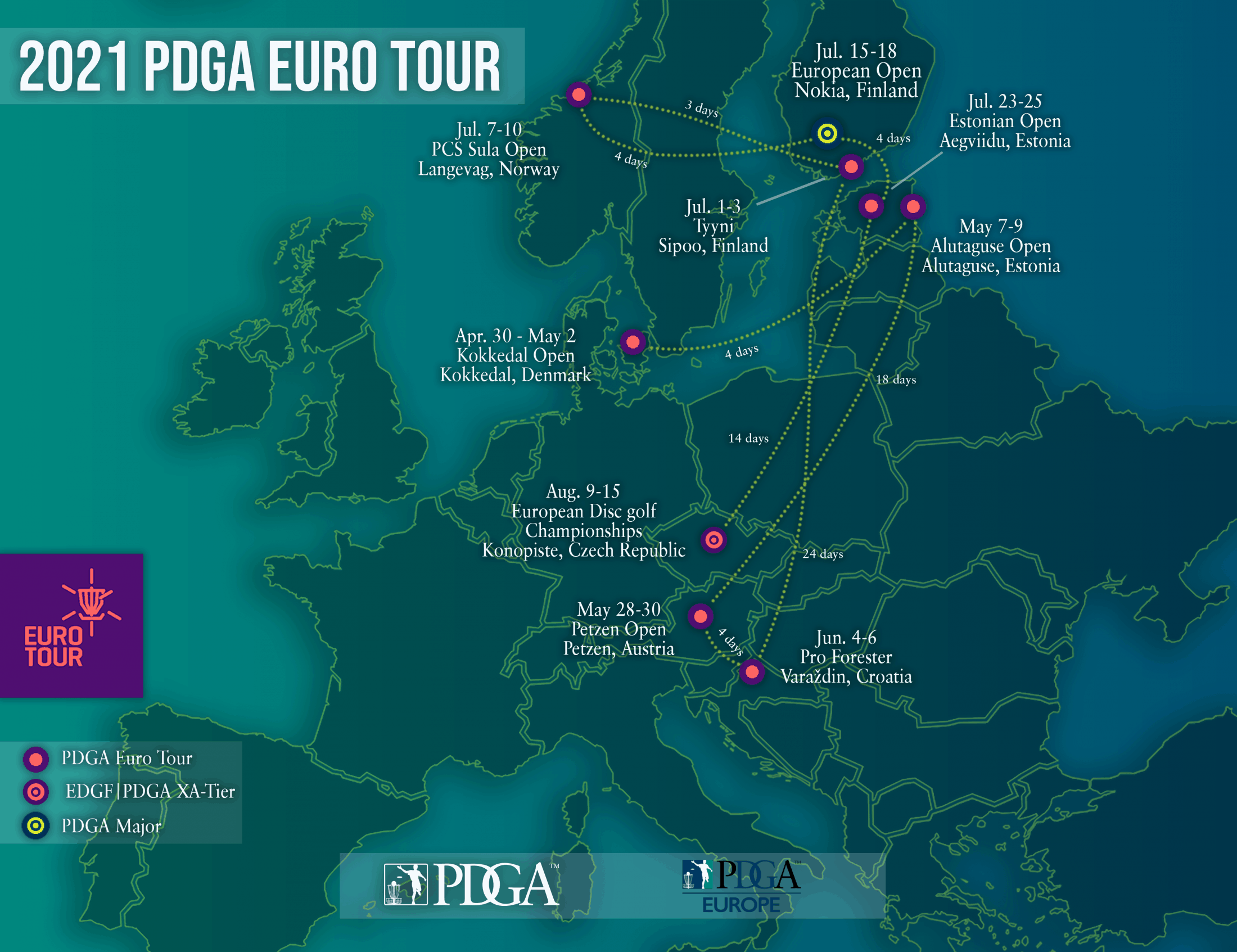 PDGA Euro Tour 2021 schedule released — Alutaguse Open 2021